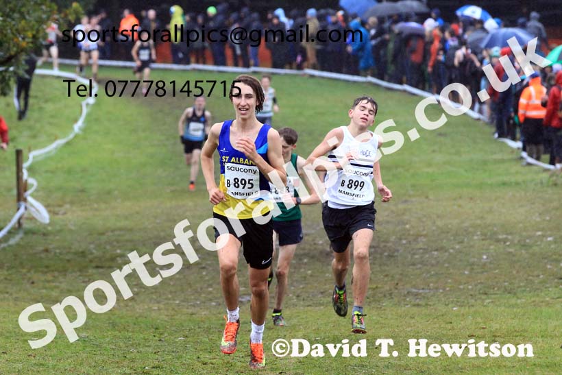 Boys Under-15s 2023 National Cross Country Relays, Berry Hill Park, Mansfield.  Photo: David T. Hewitson/Sports for All Pics